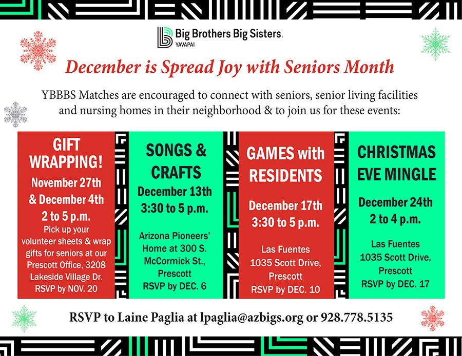 Seniors Month Calendar